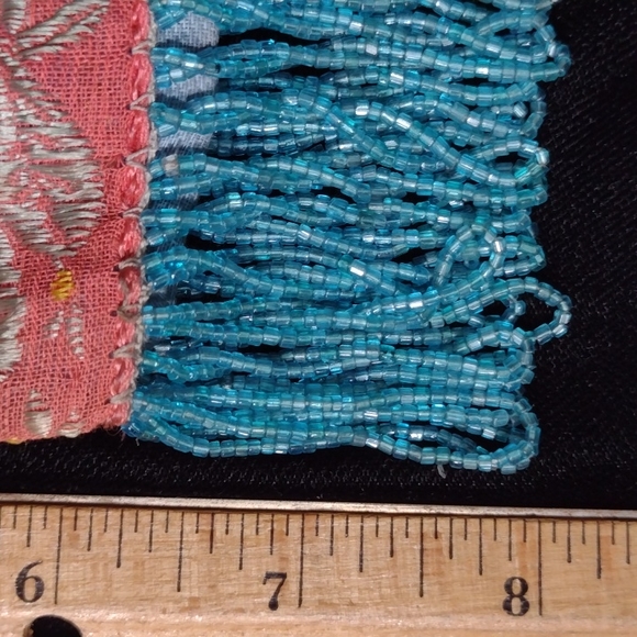 Antique vintage embroidered and beaded 1920's bag - Picture 6 of 7